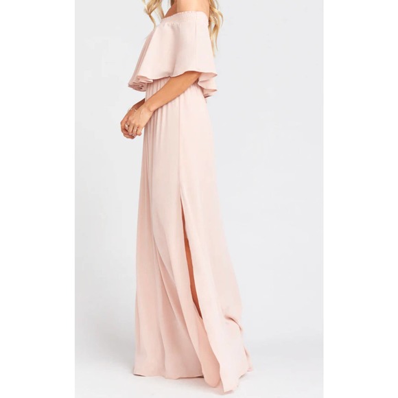 SHOW ME YOUR MUMU LINED DOUBLE SLIT VERSATILE RUFFLE TOP DRESS LARGE - Picture 6 of 10